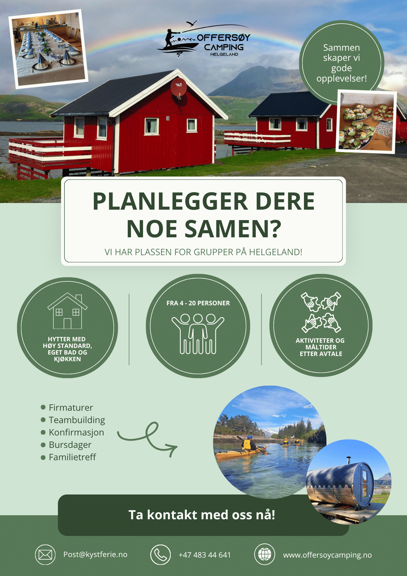 Flyer opplevelser for grupper 2